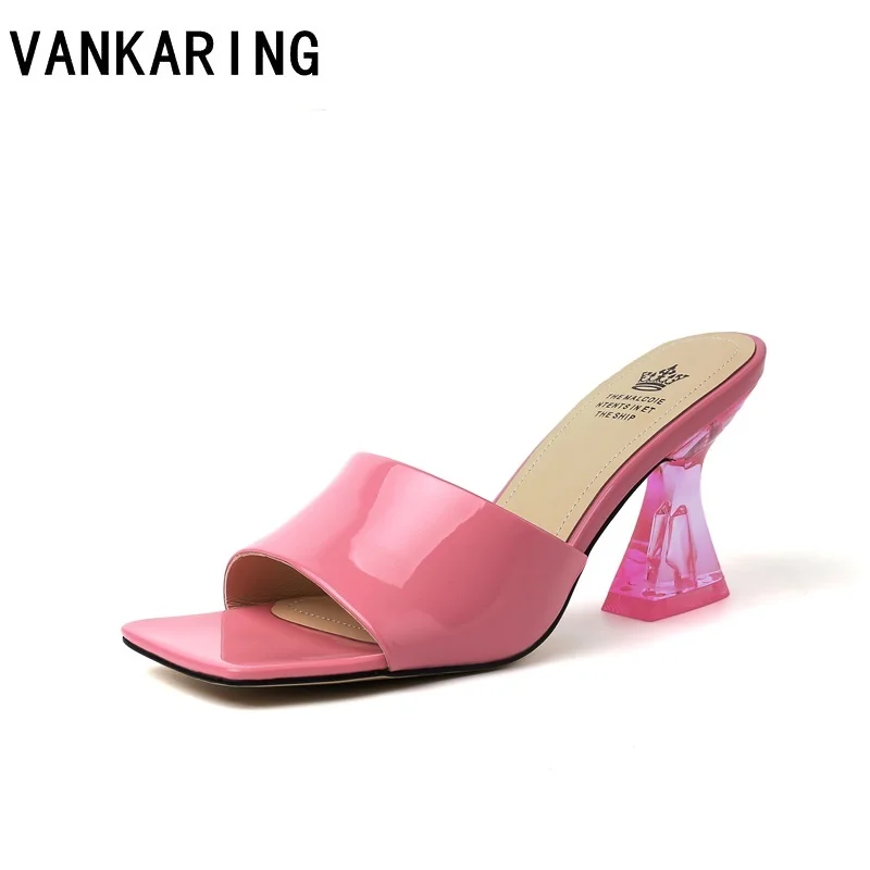 classic transparent heel shoes women slippers fashion patent leather sandals woman sexy open toe high heels summer party shoes
classic transparent heel shoes women slippers fashion patent leather sandals woman sexy open toe high heels summer party shoes