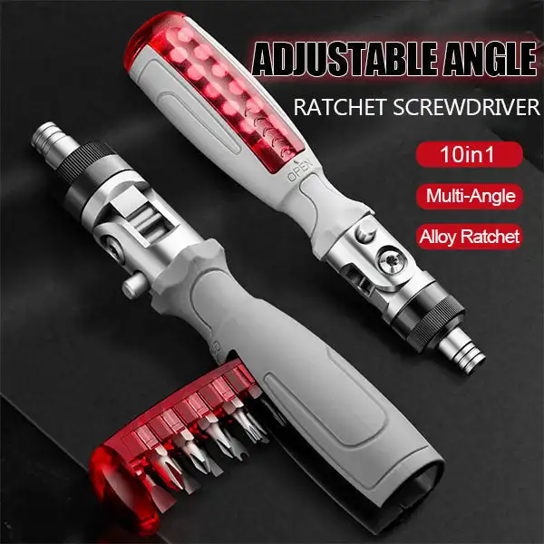 Multifunction Ratchet Screwdriver 180 Degree 1/4 Inch Inside Hexagon Adjustable Angle Mini Rapid Ratchet Screwdriver Dropshippin
Multifunction Ratchet Screwdriver 180 Degree 1/4 Inch Inside Hexagon Adjustable Angle Mini Rapid Ratchet Screwdriver Dropshippin