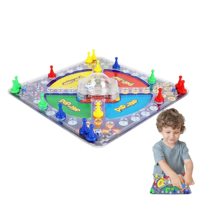 

Flying Chess Game Entertainment Kid Toy Camping Game Flying Chess Crawling Mat Camping Game Airplane Chess Play Mat Travel Board