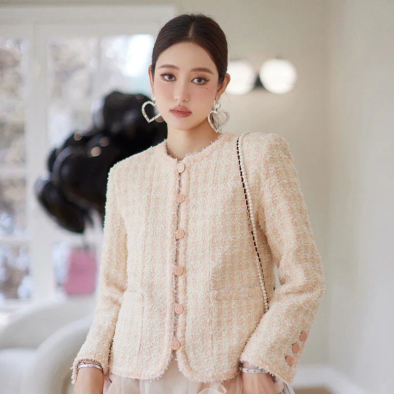 2022 Autumn Winter Elegant Tweed Jacket Female Fashion Cute Short Woolen Coat Woman Top Outwear
2022 Autumn Winter Elegant Tweed Jacket Female Fashion Cute Short Woolen Coat Woman Top Outwear