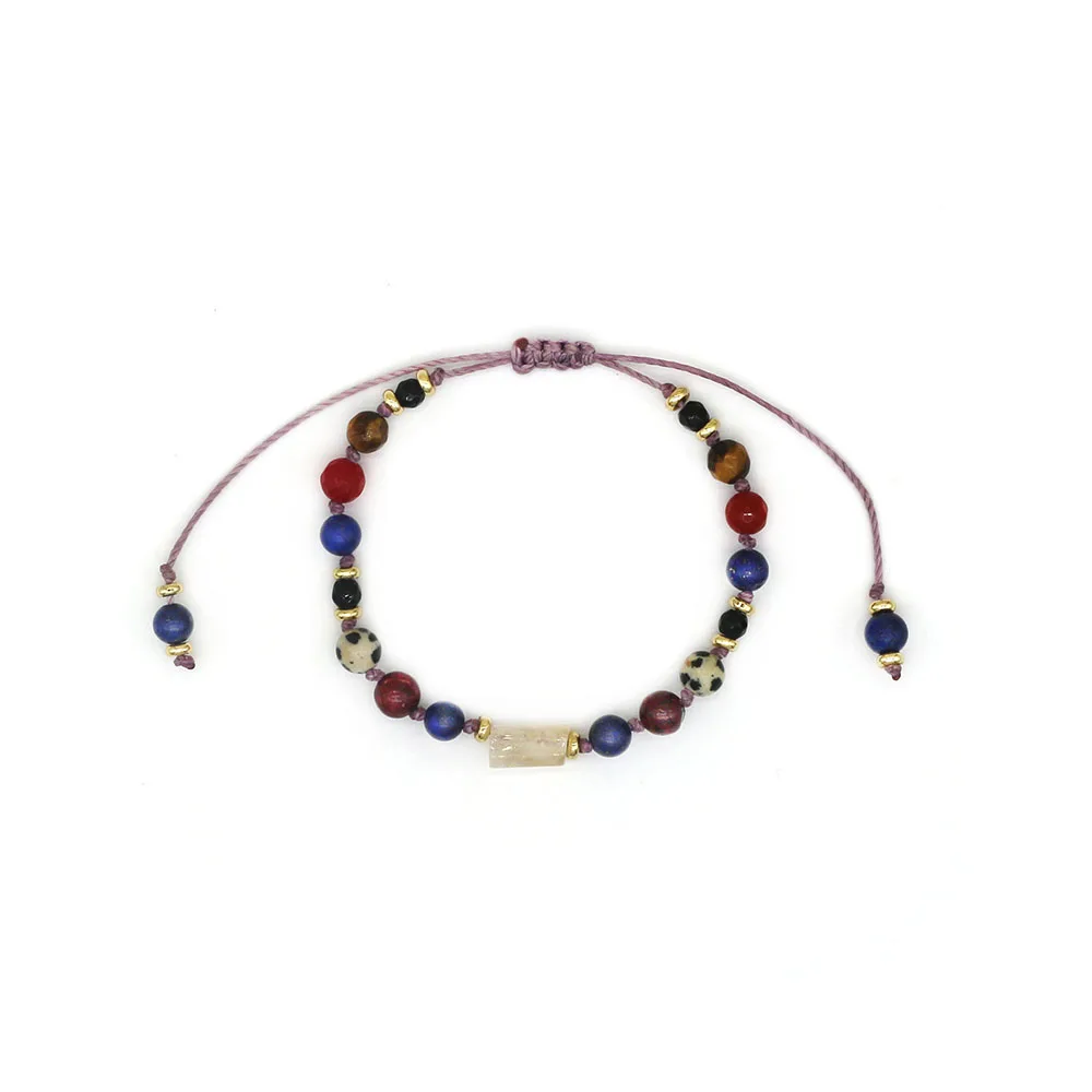 Vlen Colorful Beaded Bracelet Natural Stone Charm Bracelets for Women Handmade Woven Adjustable Wax String Boho Jewelry
Vlen Colorful Beaded Bracelet Natural Stone Charm Bracelets for Women Handmade Woven Adjustable Wax String Boho Jewelry