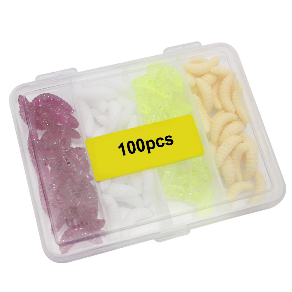 100pc Maggot Soft Bait 2cm 0 5g Grub Lure Glow Shrimps with Essential Smell for Successful Fishing Experiences
100pc Maggot Soft Bait 2cm 0 5g Grub Lure Glow Shrimps with Essential Smell for Successful Fishing Experiences
