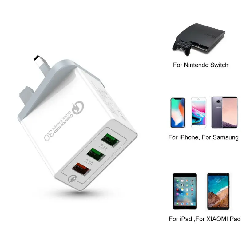 Multiple Protection Usb Qc 3.0 Quick Charge Hub 3 Multi-port Fast Wireless Charging Compatible Mobile Phone Wireless Charger
Multiple Protection Usb Qc 3.0 Quick Charge Hub 3 Multi-port Fast Wireless Charging Compatible Mobile Phone Wireless Charger