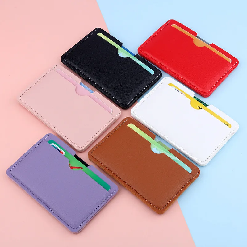 Women PU Leather Ultra-thin ID Card Holder Slim Wallets Three Slots Bank Credit Card Case Small Purse for Male Female Cardholder
Women PU Leather Ultra-thin ID Card Holder Slim Wallets Three Slots Bank Credit Card Case Small Purse for Male Female Cardholder