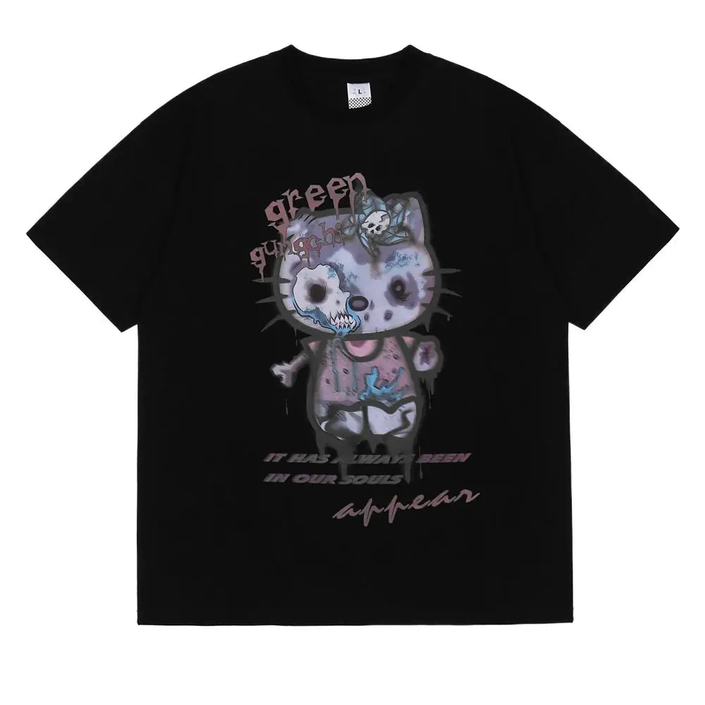 Men T-shirt Cute Kitty Print Cotton O-neck Tops T Shirt for Men Clothing Casual Harajuku Short Sleeve T-shirts Anime Shirt
Men T-shirt Cute Kitty Print Cotton O-neck Tops T Shirt for Men Clothing Casual Harajuku Short Sleeve T-shirts Anime Shirt
