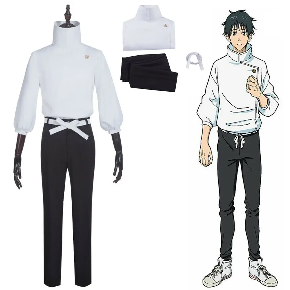 Anime Jujutsu Kaisen Yuta Okkotsu Cosplay Costume Uniform White Top Black Pants Black Short Hair Wig Suit Outfit for Men Women
Anime Jujutsu Kaisen Yuta Okkotsu Cosplay Costume Uniform White Top Black Pants Black Short Hair Wig Suit Outfit for Men Women