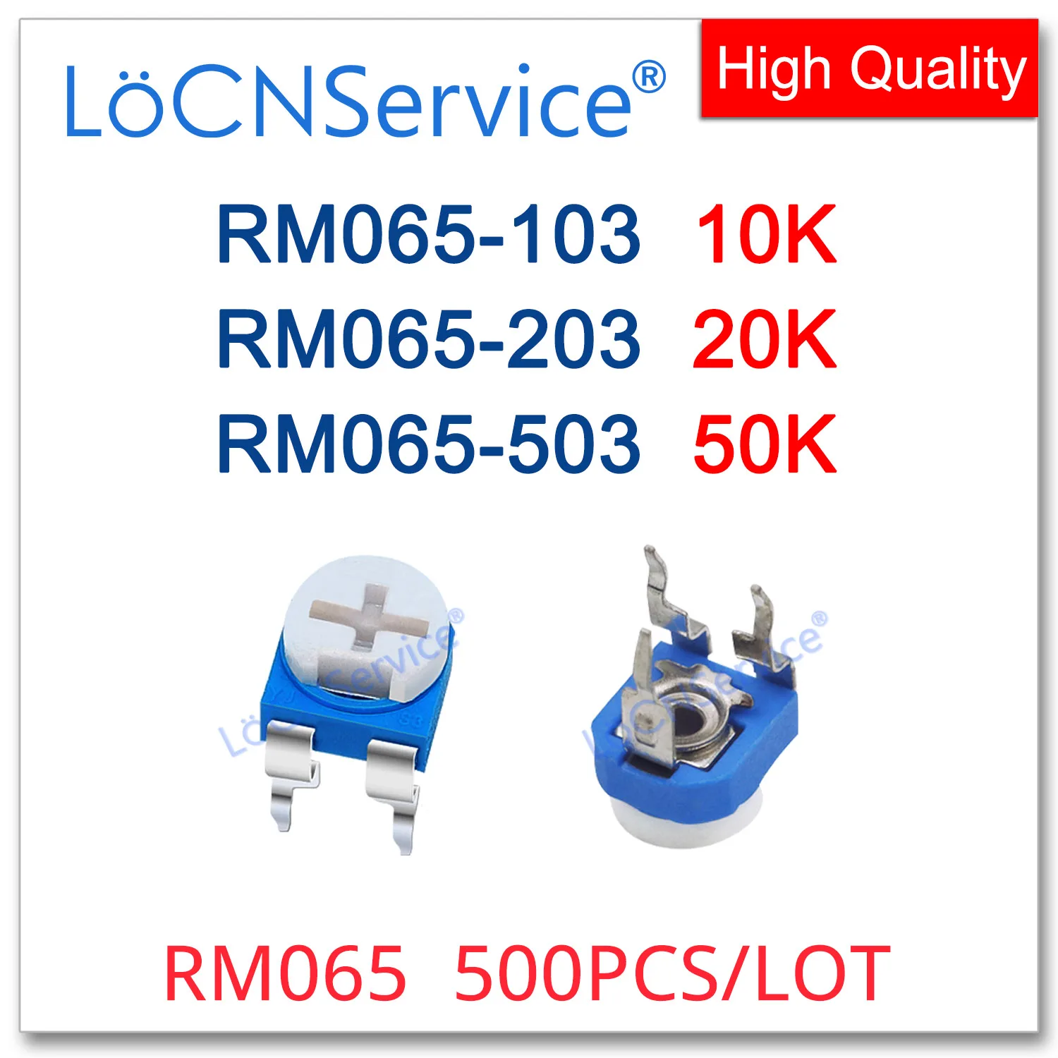 LoCNService 500PCS RM065 RM065-103 RM065-203 RM065-503 10K 20K 50K Trimpot Trimmer Potentiometer Made in China High Quality 103
LoCNService 500PCS RM065 RM065-103 RM065-203 RM065-503 10K 20K 50K Trimpot Trimmer Potentiometer Made in China High Quality 103