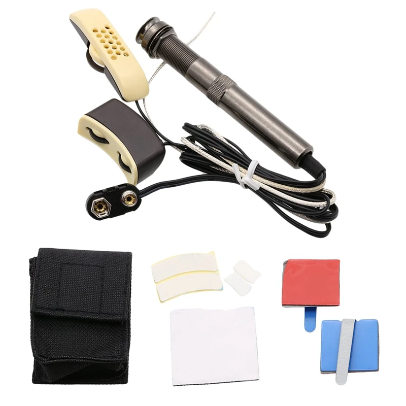 Folk Acoustic Guitar Pickup A-202 Guitar Equalizer Piezo Pickup Amplifier Tuner With 6.35Mm Output Jack (With Microphone)
Folk Acoustic Guitar Pickup A-202 Guitar Equalizer Piezo Pickup Amplifier Tuner With 6.35Mm Output Jack (With Microphone)
