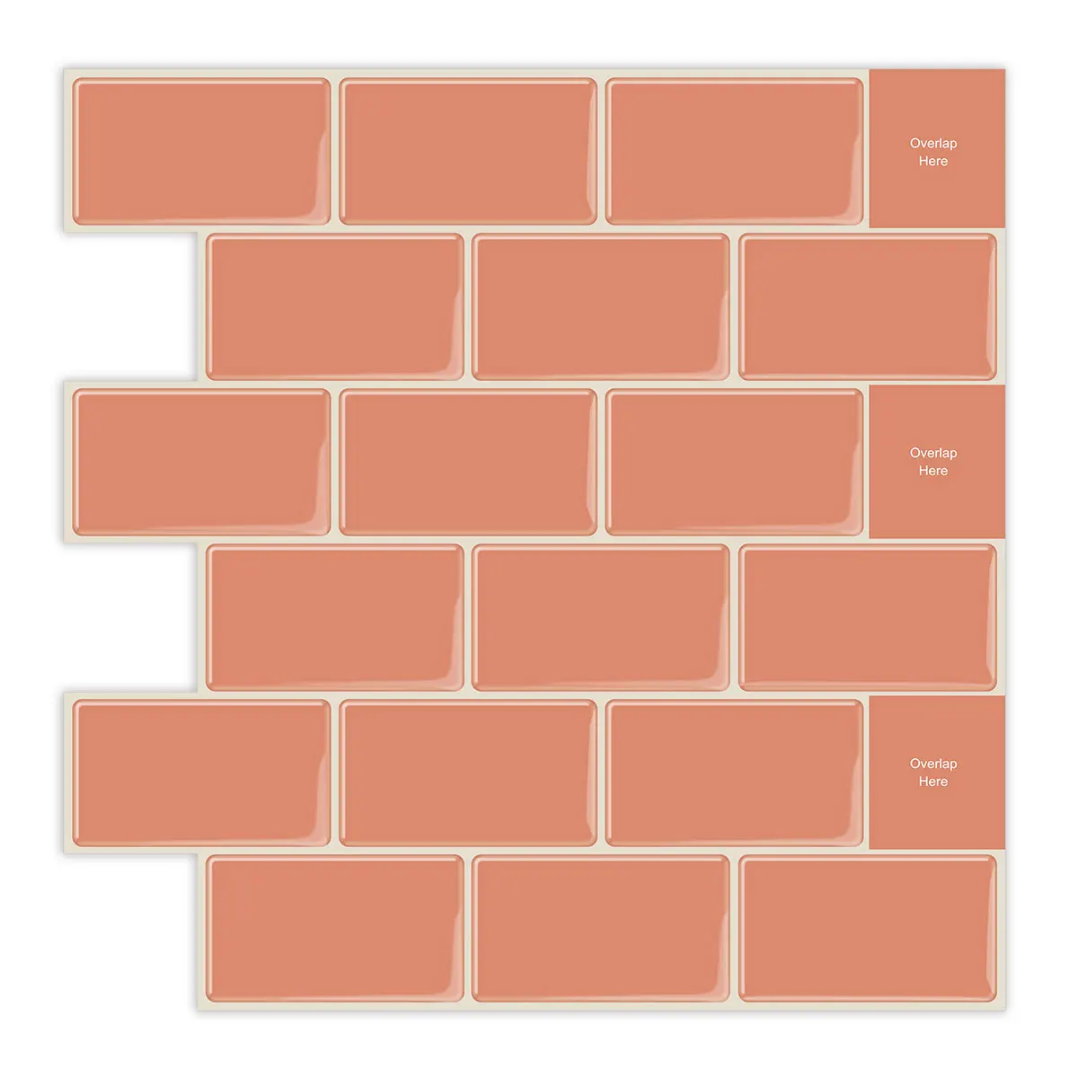 EasyTiles Peel and Stick Wallpaper 30.5x30.5 CM Waterproof 3d Wall Tile Stickers Kitchen Decoration - 1 Sheet
EasyTiles Peel and Stick Wallpaper 30.5x30.5 CM Waterproof 3d Wall Tile Stickers Kitchen Decoration - 1 Sheet