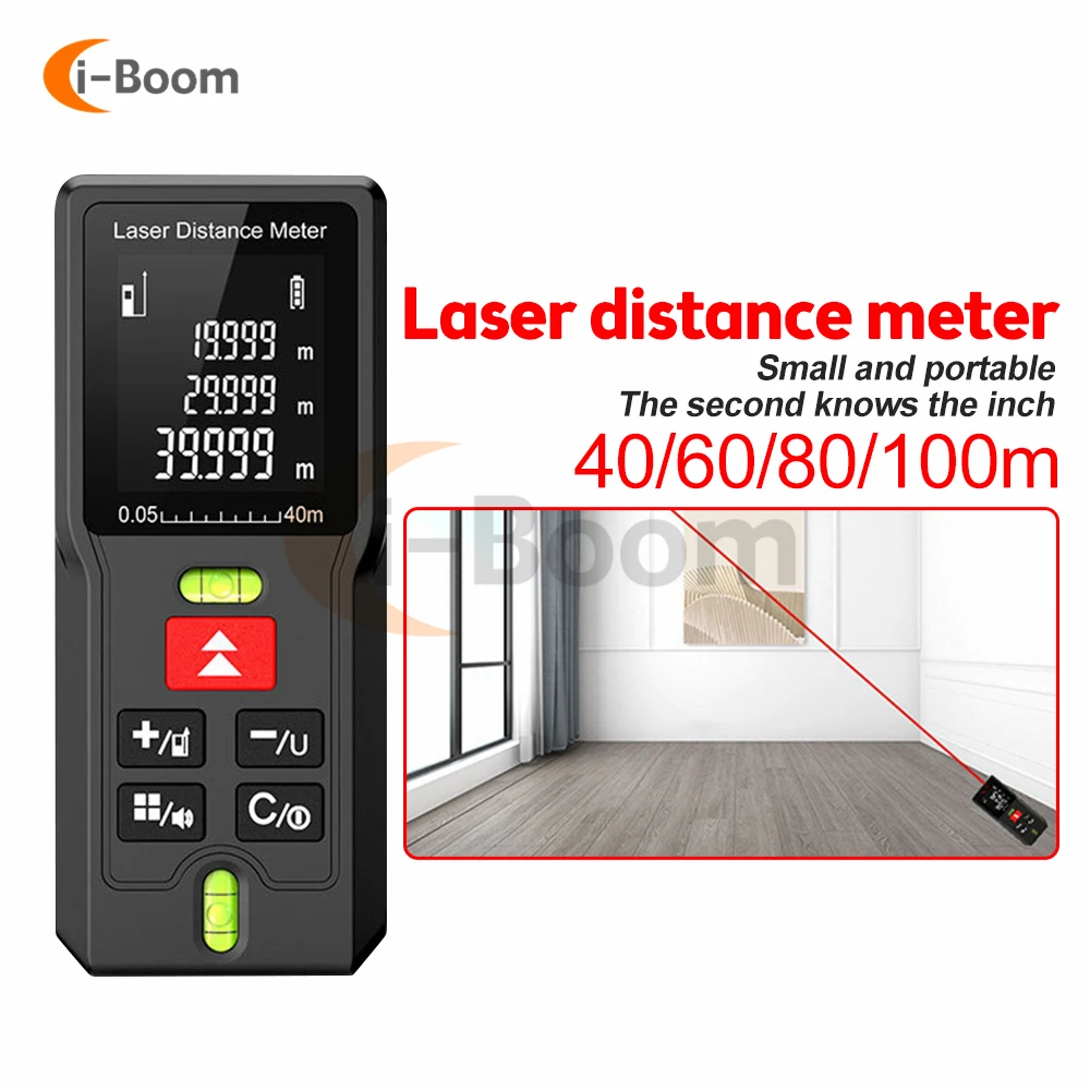 Handheld Infrared Laser Rangefinder 40M 60M 80M 100M Laser Distance Meter Ruler Tape Range Finder Test Tool for Building measure
Handheld Infrared Laser Rangefinder 40M 60M 80M 100M Laser Distance Meter Ruler Tape Range Finder Test Tool for Building measure
