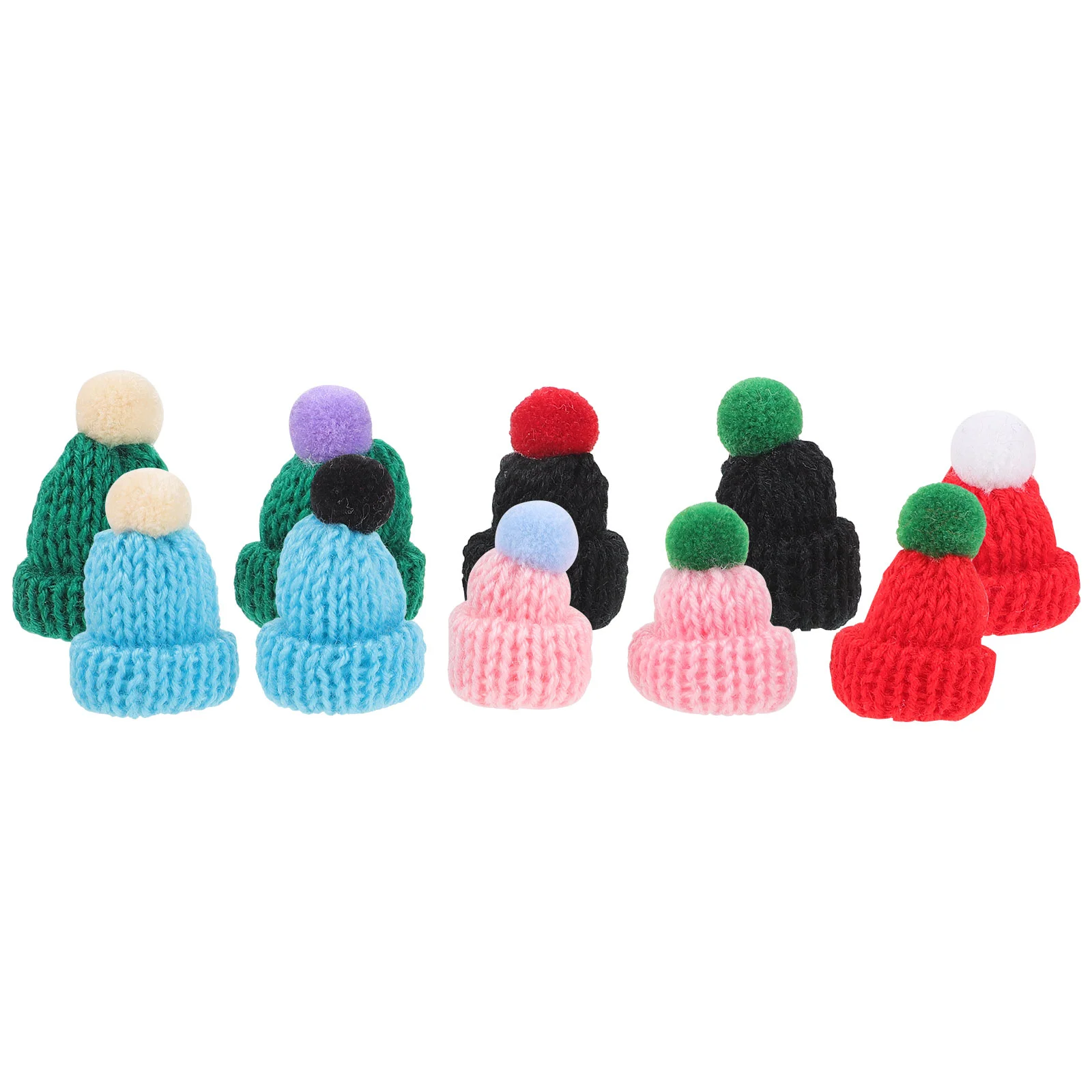 10pcs Knitting Mini Hats DIY Craft Supplies Crochet Mini Pompon Hats Caps (Mixed Color)
10pcs Knitting Mini Hats DIY Craft Supplies Crochet Mini Pompon Hats Caps (Mixed Color)