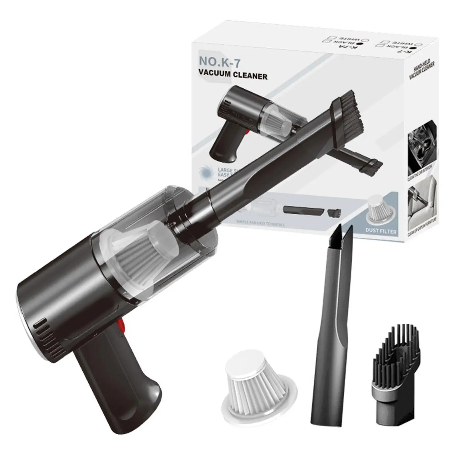 9000Pa 120W Wireless Car Vacuum Cleaner Blowable Cordless Handheld Auto Vacuum Home & Car Dual Use Mini Vacuum Cleaner
9000Pa 120W Wireless Car Vacuum Cleaner Blowable Cordless Handheld Auto Vacuum Home & Car Dual Use Mini Vacuum Cleaner