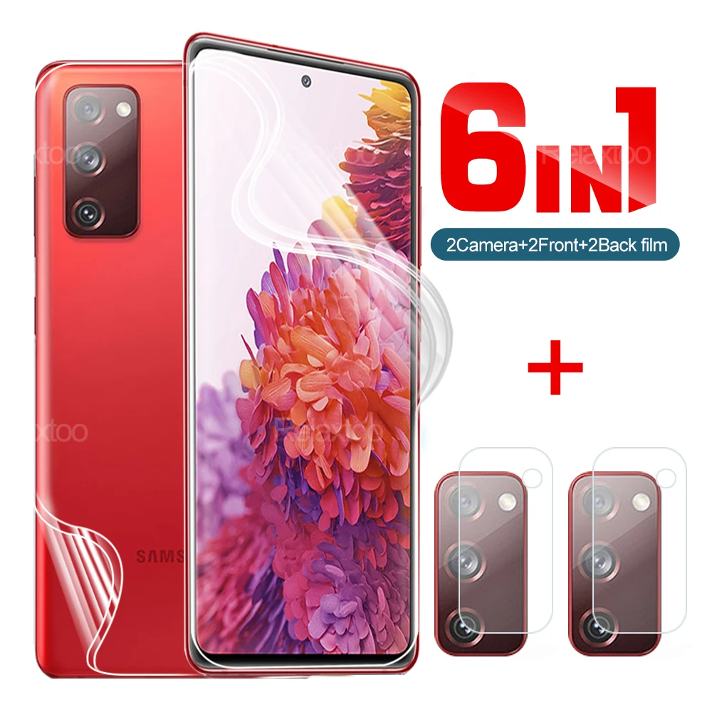 Защитная пленка для экрана 6 в 1, Гидрогелевая пленка для Samsung Galaxy S20 FE S20FE S22 S22Ultra S22Plus S22, Ultra Plus 5G HD-камера
Защитная пленка для экрана 6 в 1, Гидрогелевая пленка для Samsung Galaxy S20 FE S20FE S22 S22Ultra S22Plus S22, Ultra Plus 5G HD-камера