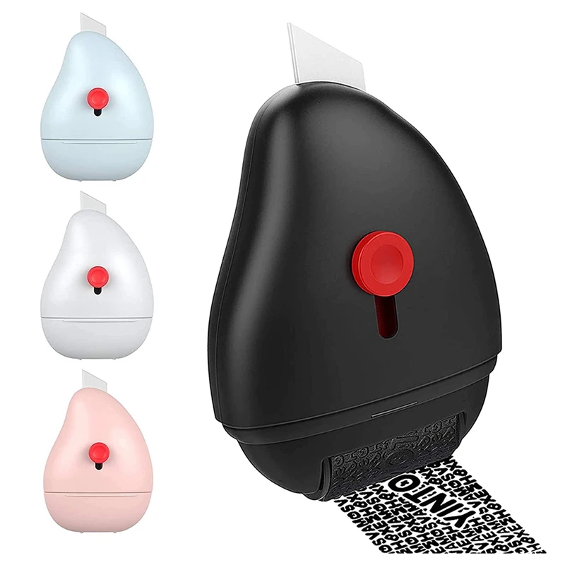 4Pcs Security Stamp Identity Protection Roller With Built-In Plastic Art Knife, For Personal Information Blackout
4Pcs Security Stamp Identity Protection Roller With Built-In Plastic Art Knife, For Personal Information Blackout