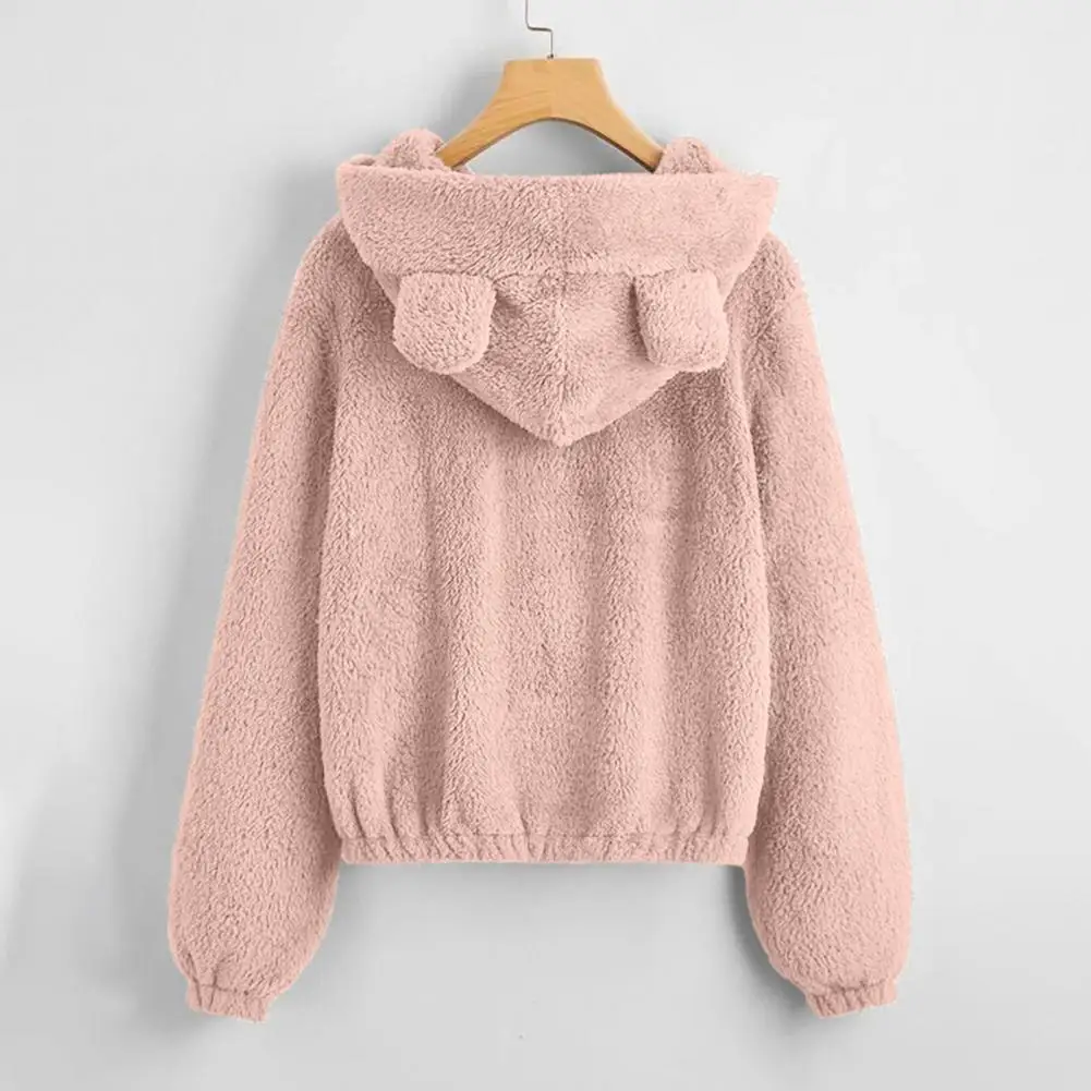 Women Coat Ears Decor Soft Coldproof Fall Winter Adults Ladies Thickened Coat Women Jacket for Daily
Women Coat Ears Decor Soft Coldproof Fall Winter Adults Ladies Thickened Coat Women Jacket for Daily