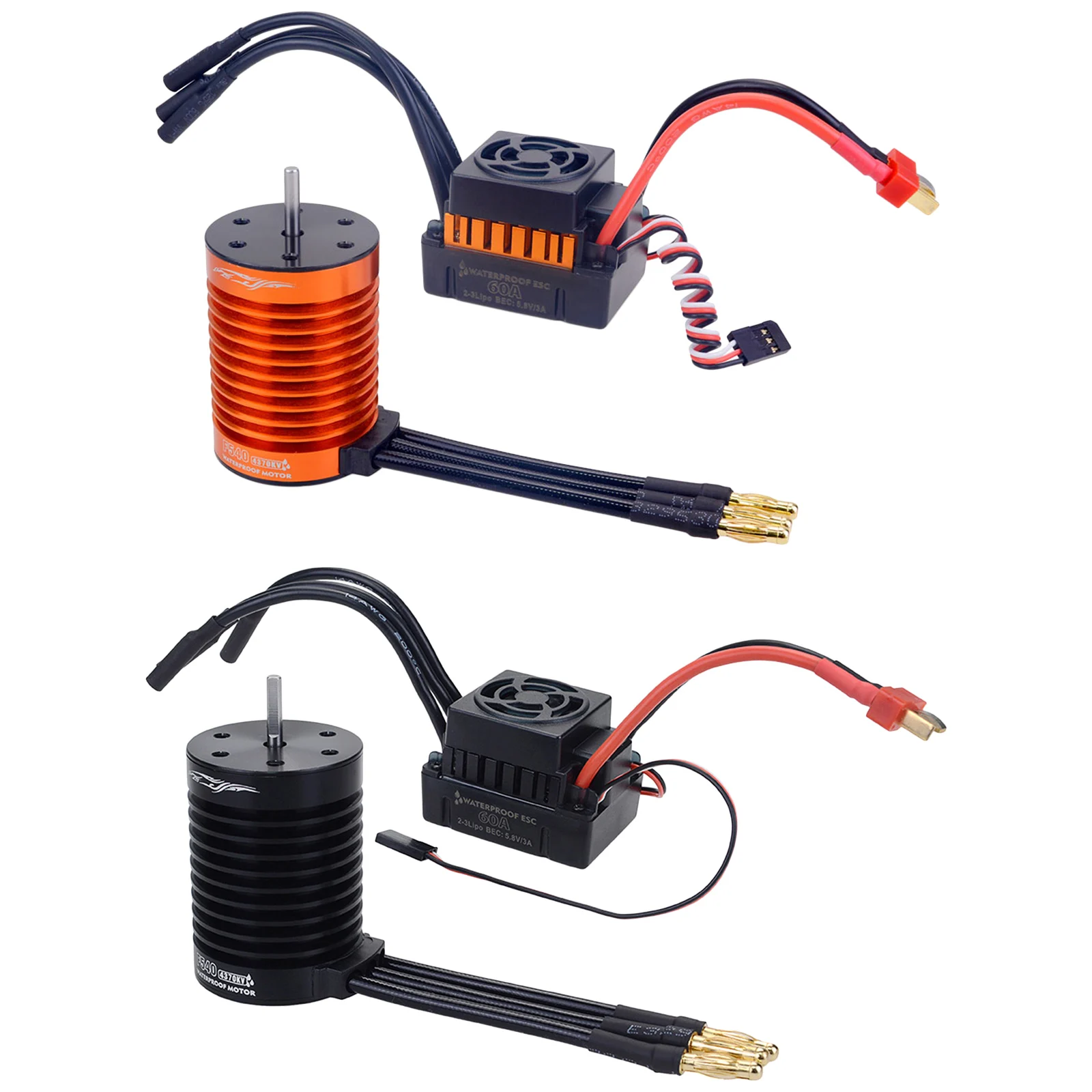 Upgrade F540-V2 Universal Waterproof 3300KV Brushless Motor + 60A Brushless ESC Combo Kits for 1/10 Scale RC Cars Truck Parts
Upgrade F540-V2 Universal Waterproof 3300KV Brushless Motor + 60A Brushless ESC Combo Kits for 1/10 Scale RC Cars Truck Parts