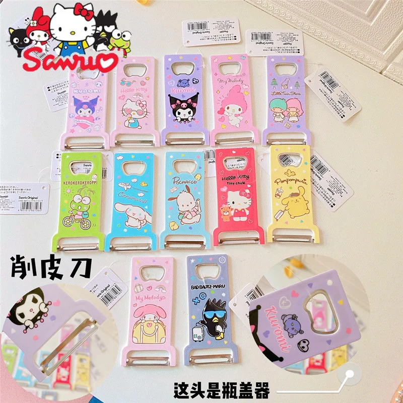 Нож для чистки фруктов Sanrio Melody Kuromi Hello Kitty, милый мультяшный нож для чистки фруктов, открывашка для бутылок, скребок для чистки фруктов
Нож для чистки фруктов Sanrio Melody Kuromi Hello Kitty, милый мультяшный нож для чистки фруктов, открывашка для бутылок, скребок для чистки фруктов