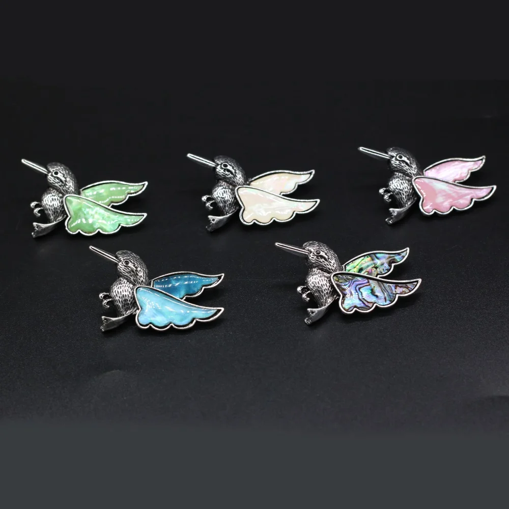 5PCS Natural Freshwater Shell Hummingbird Shape Exquisite Brooch Pendant For Jewelry Making DIY Earring Necklace Accessories Gif
5PCS Natural Freshwater Shell Hummingbird Shape Exquisite Brooch Pendant For Jewelry Making DIY Earring Necklace Accessories Gif