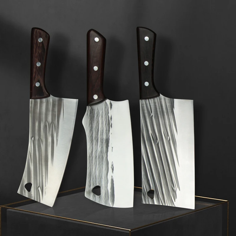 Meat Cleaver Chef Butcher Knife Set Forged High-carbon Steel Chef Knives Vegetables Slicing Boning Knife Chopping Cooking Tools
Meat Cleaver Chef Butcher Knife Set Forged High-carbon Steel Chef Knives Vegetables Slicing Boning Knife Chopping Cooking Tools