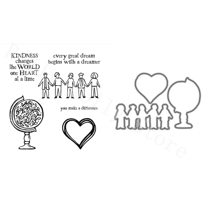 Caring Friends Metal Cutting Dies And Clear Stamps For DIY Scrapbook Decoration Embossing Template Greeting Card Handmade New
Caring Friends Metal Cutting Dies And Clear Stamps For DIY Scrapbook Decoration Embossing Template Greeting Card Handmade New