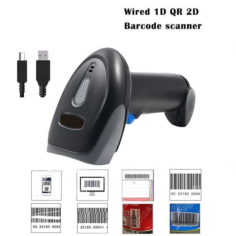 Code Reader Scanenr 1D/2D Handheld Scanner QR 2D Scanner Wired Barcode Reader Portable qr Scanner USB Code bar Scanner PDF417
Code Reader Scanenr 1D/2D Handheld Scanner QR 2D Scanner Wired Barcode Reader Portable qr Scanner USB Code bar Scanner PDF417
