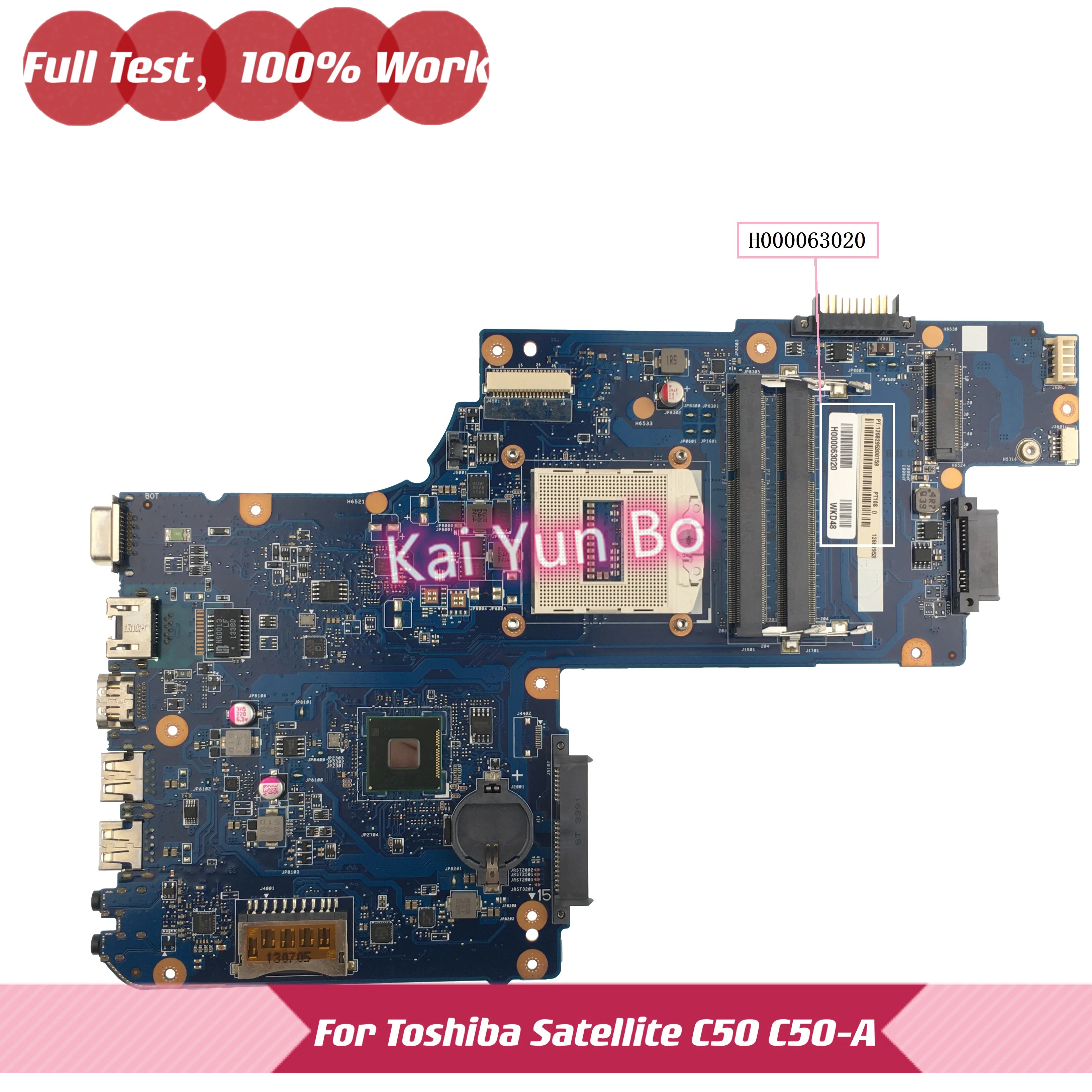 Материнская плата H000063020 для ноутбука Toshiba Satellite C50
Материнская плата H000063020 для ноутбука Toshiba Satellite C50