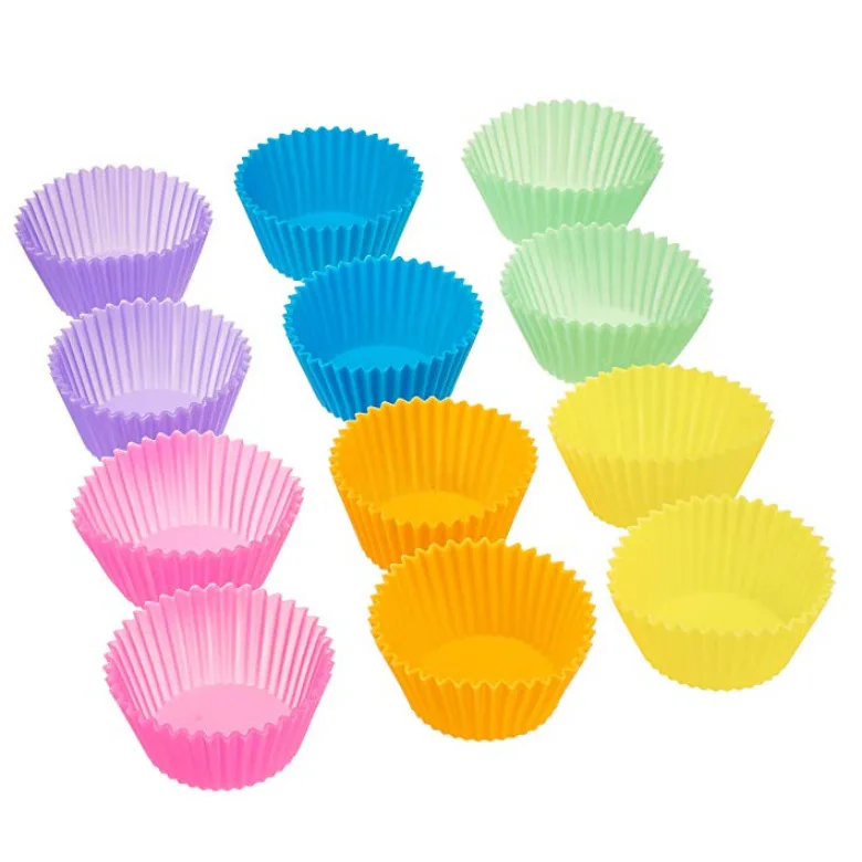 12pcs/Set Silicone Cake Mold Round Shaped Muffin Cupcake Baking Molds Kitchen Cooking Bakeware Maker DIY Cake Decorating Tools
12pcs/Set Silicone Cake Mold Round Shaped Muffin Cupcake Baking Molds Kitchen Cooking Bakeware Maker DIY Cake Decorating Tools