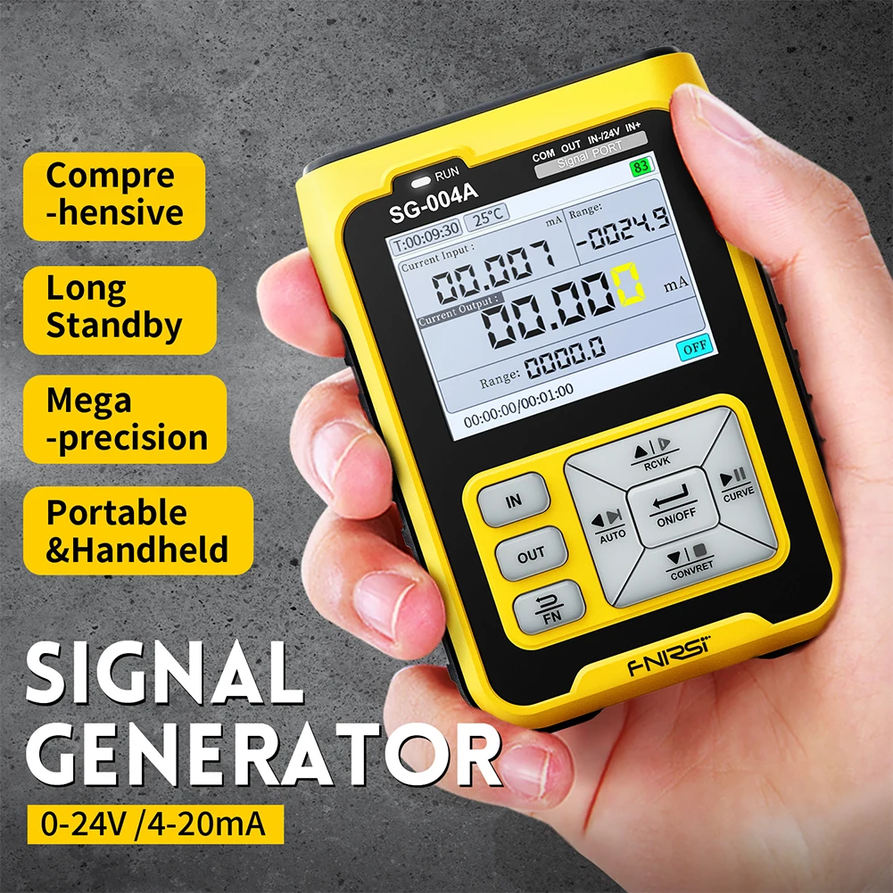 SG-004 Signal Generator 0-24V 4-20mA Analogs Voltage Current Thermocouple Resistance Simulator Color Screen Process Calibrator
SG-004 Signal Generator 0-24V 4-20mA Analogs Voltage Current Thermocouple Resistance Simulator Color Screen Process Calibrator