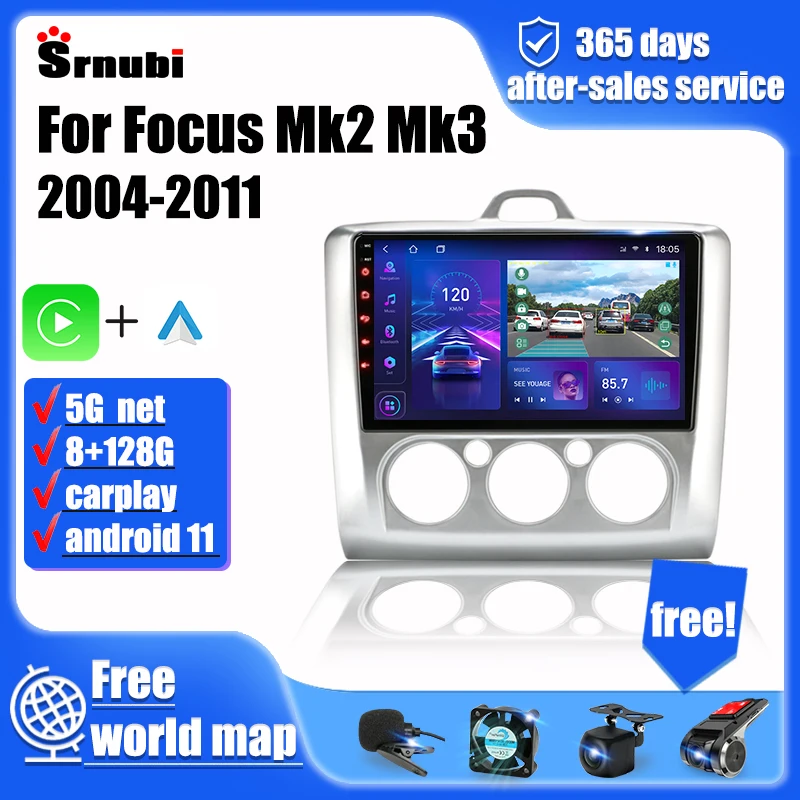 Srnubi Android 11 Автомобильный мультимедийный плеер для Ford Focus 2 3 Mk2 Mk3 2004 2005 - 2011 4G радио плеер навигация GPS 2Din Carplay стерео
Srnubi Android 11 Автомобильный мультимедийный плеер для Ford Focus 2 3 Mk2 Mk3 2004 2005 - 2011 4G радио плеер навигация GPS 2Din Carplay стерео