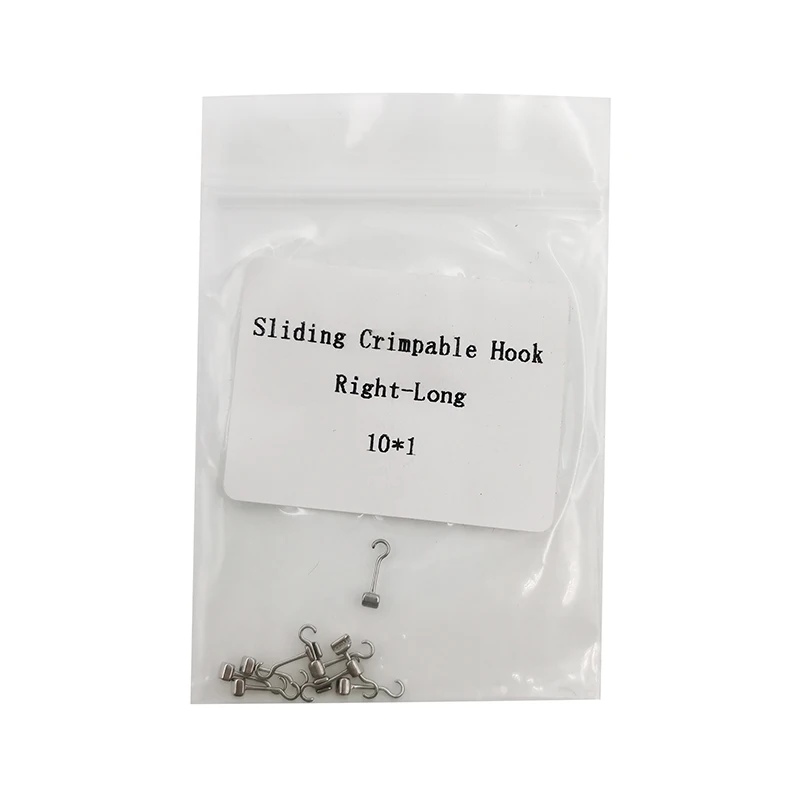 Dental Orthodontic Crimpable Hooks Question Mark Hook Long Curved Sliding Screw Hanging Ring Iron Hook Tools
Dental Orthodontic Crimpable Hooks Question Mark Hook Long Curved Sliding Screw Hanging Ring Iron Hook Tools