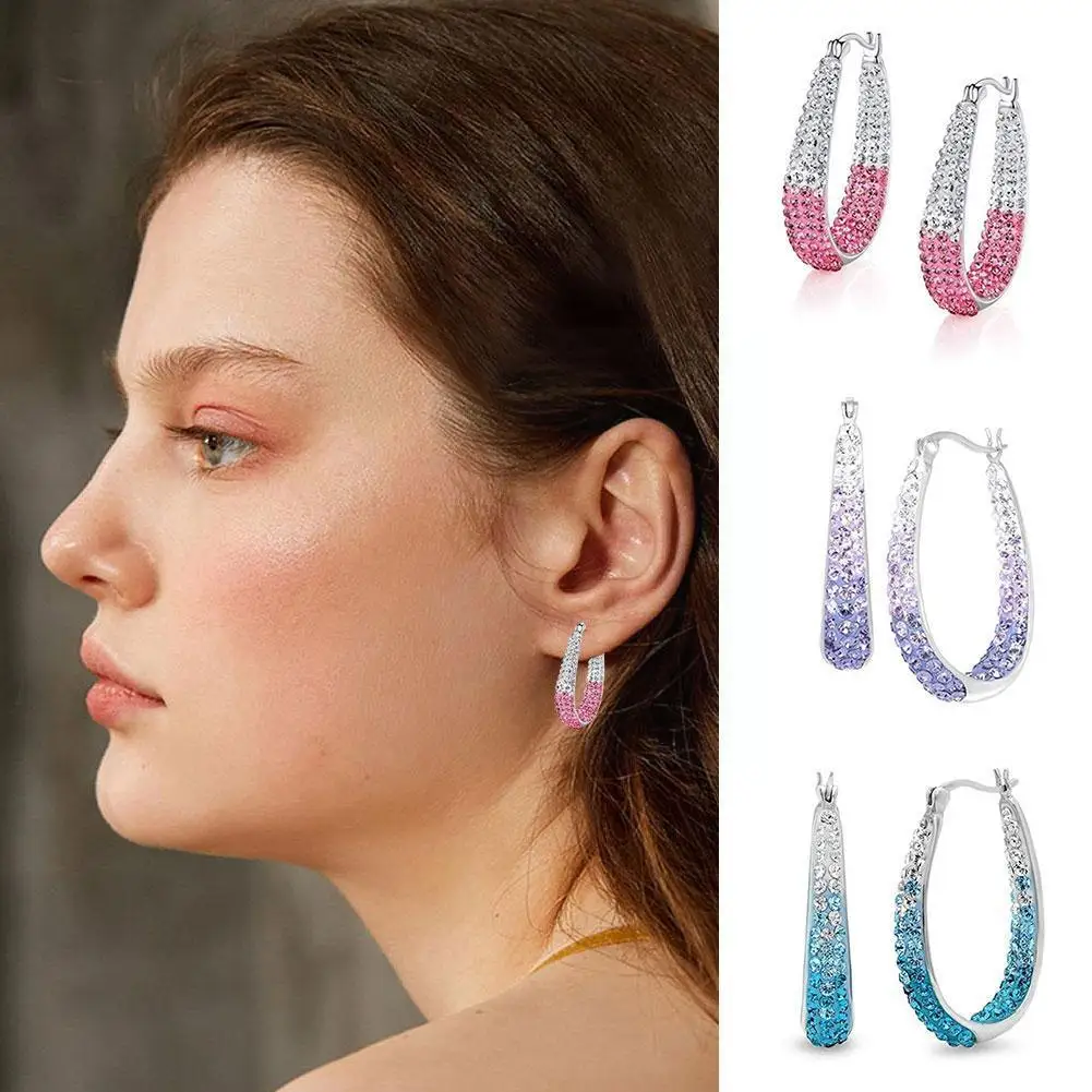 Fashion Oversize Circle Hoop Earrings For Women Girl New Geometric Crystal Round Earring Girlfriend Birthday Party Jewelry Q5R2
Fashion Oversize Circle Hoop Earrings For Women Girl New Geometric Crystal Round Earring Girlfriend Birthday Party Jewelry Q5R2