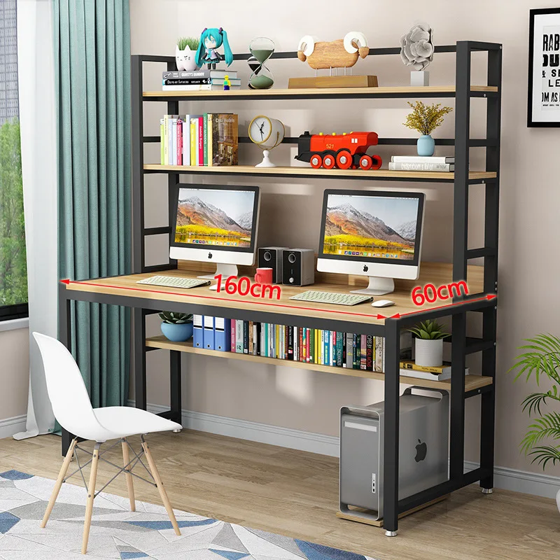 Computer desktop desk, home desk, bookshelf combination desk, two bedroom, minimalist student learning writing desk
Computer desktop desk, home desk, bookshelf combination desk, two bedroom, minimalist student learning writing desk