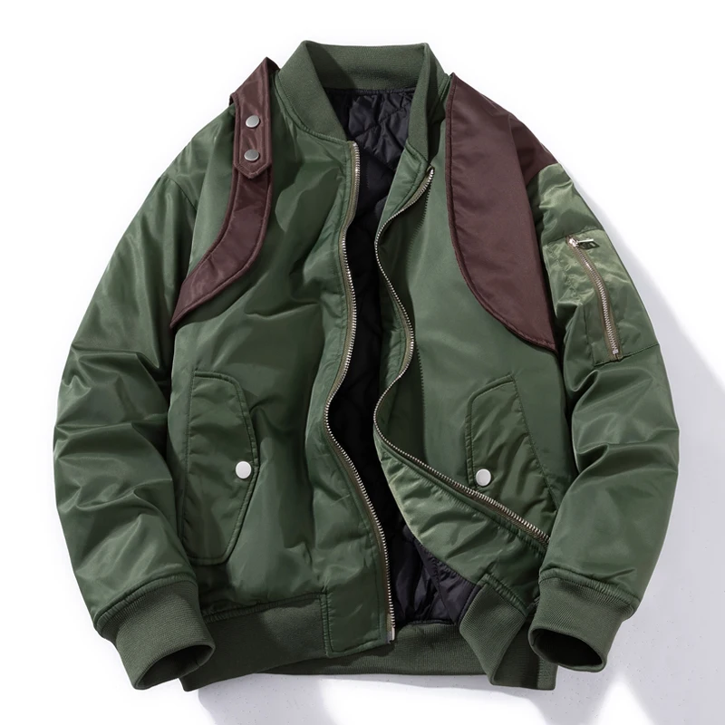 Autumn Winter Bomber Jacket Men Vintage Motorcycle Jacket Designer Military Pilot Coat Retro Patchwork Cool Youth Windbreaker
Autumn Winter Bomber Jacket Men Vintage Motorcycle Jacket Designer Military Pilot Coat Retro Patchwork Cool Youth Windbreaker