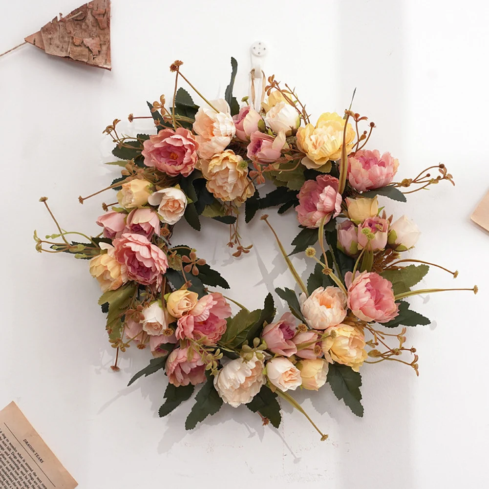 1pcs Autumn Peony Wreath 30cm Artificial Fall Wreath Peony Autumn Wreaths Farmhouse Front Door Wall Ornament Home Garden Decor
1pcs Autumn Peony Wreath 30cm Artificial Fall Wreath Peony Autumn Wreaths Farmhouse Front Door Wall Ornament Home Garden Decor