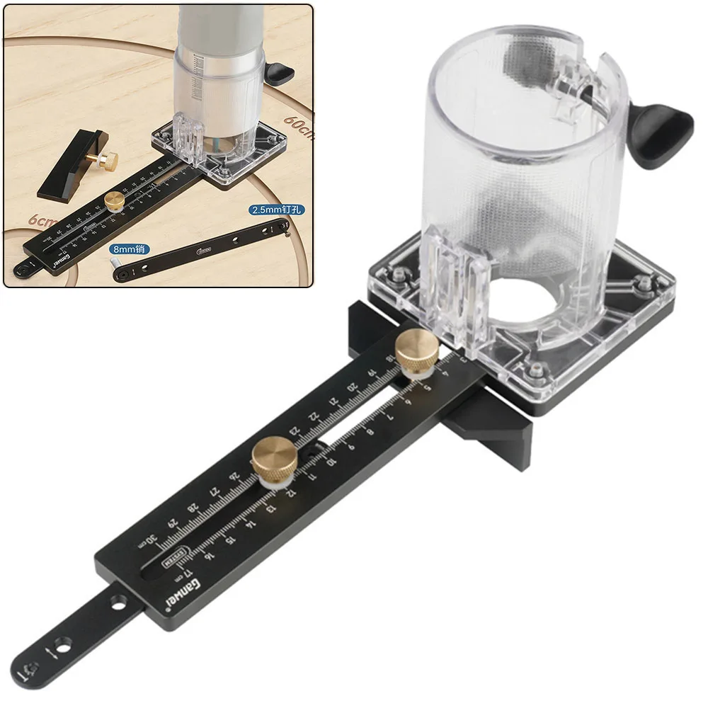 Circle Base Milling Circle Machine Router Scale Woodworking Electric Jig with Trimming DIY Slotting Tools Wood for Cutting
Circle Base Milling Circle Machine Router Scale Woodworking Electric Jig with Trimming DIY Slotting Tools Wood for Cutting