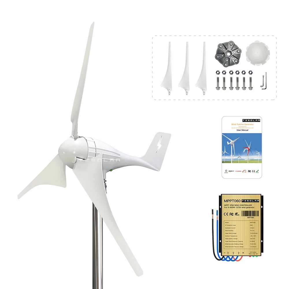 

600 Вт AC 12 В/24 В 3/6 лопастей старт 1,8 м/с маленький ветряной турбины генератор ветряная мельница светодиодный светодиодным индикатором для жил...