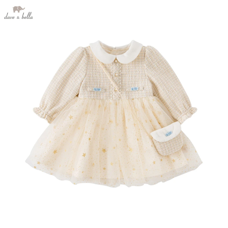 Dave Bella Spring Autumn Girls Long-Sleeved Lace Dress Mesh Princess Dress Stitching Collar Children Dresses DB3222905
Dave Bella Spring Autumn Girls Long-Sleeved Lace Dress Mesh Princess Dress Stitching Collar Children Dresses DB3222905