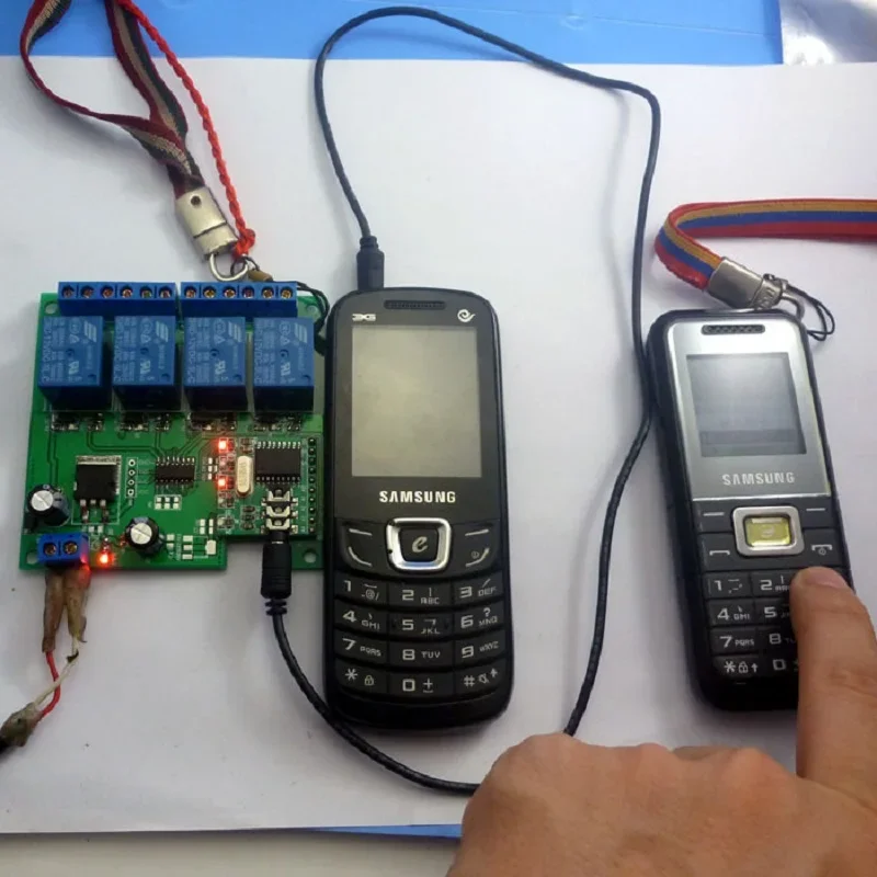 CE023 12 В постоянного тока DTMF MT8870 телефонная лампа управления мгновенная