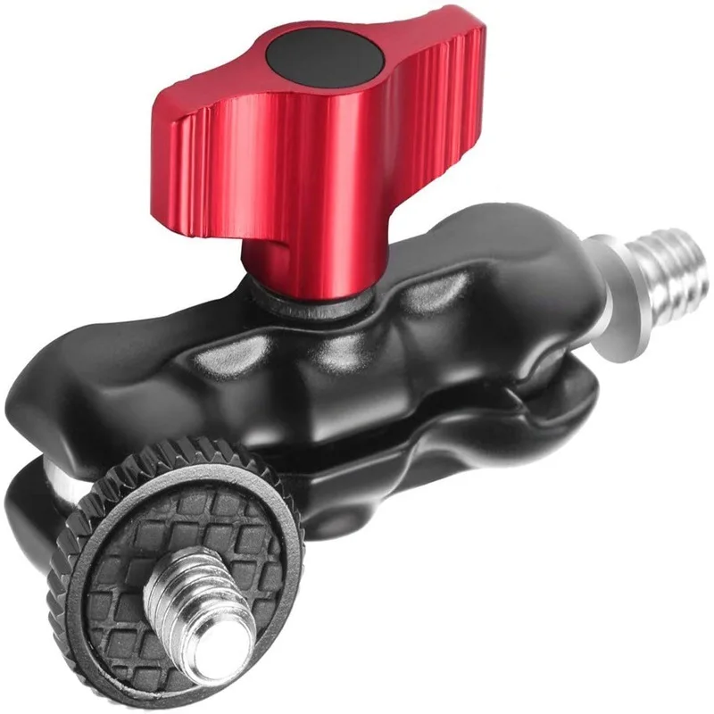 360° Double Ball Heads for DSLR Camera with 1/4'' Screw for Monitor Video Light Mic Mount DUAL BALL HEAD Tripod gimbal set
360° Double Ball Heads for DSLR Camera with 1/4'' Screw for Monitor Video Light Mic Mount DUAL BALL HEAD Tripod gimbal set