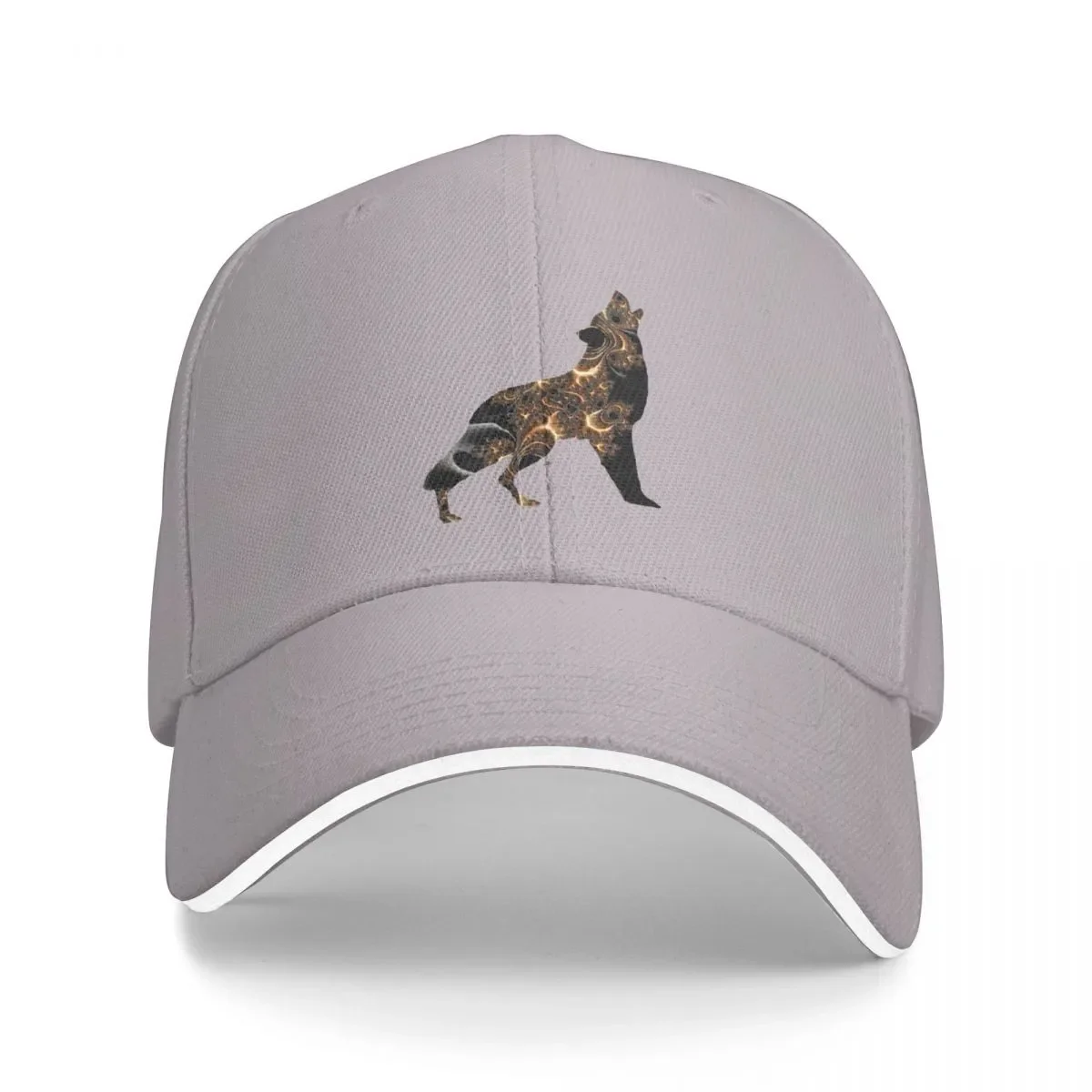 

New Gold and Black Fractal Wolf Cap Baseball Cap horse hat anime hat for women Men's