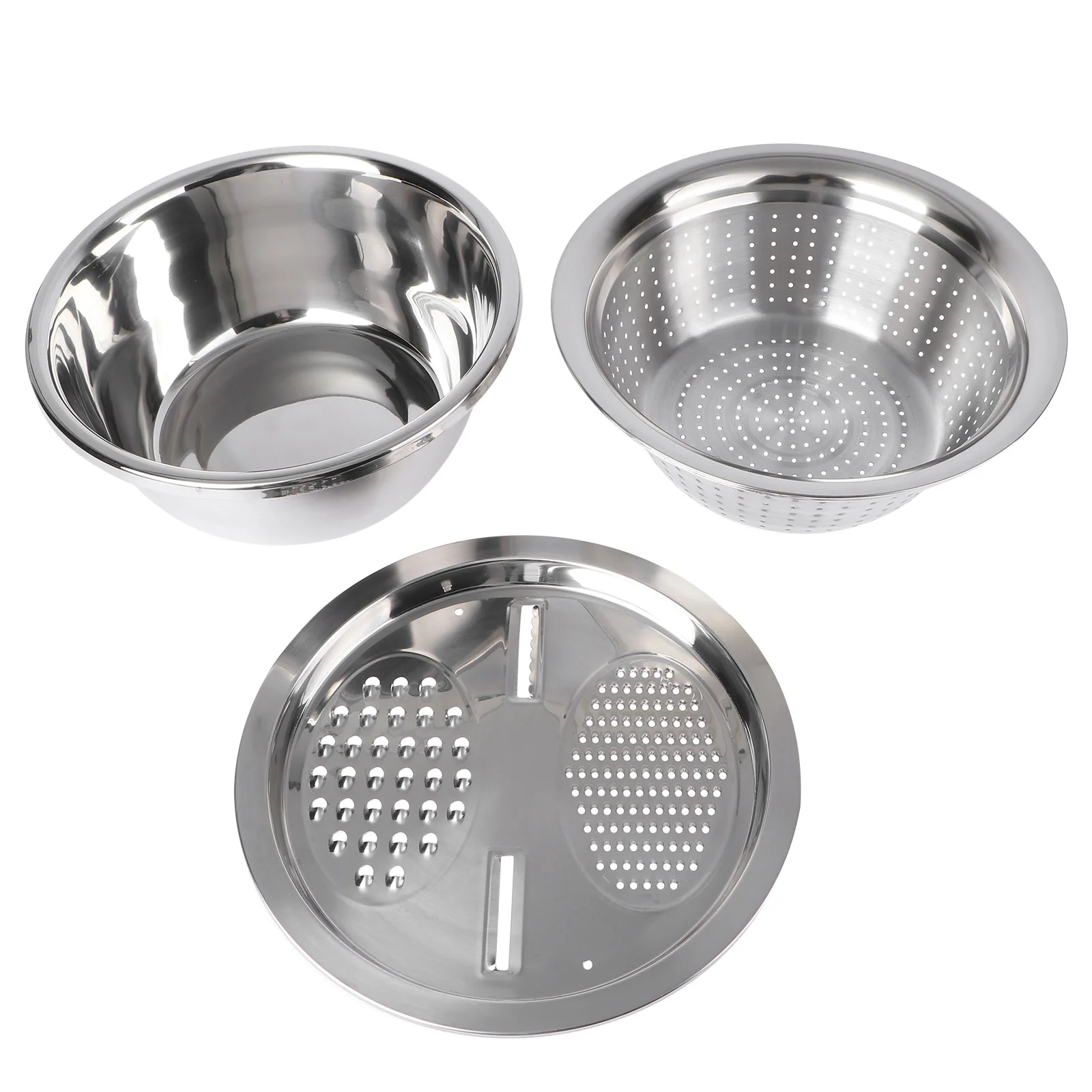 Vegetable Bowl Grater Strainer Slicer Colander Kitchen Fruit Washing Rice Basket Stainless Steel Drain Basindicer
Vegetable Bowl Grater Strainer Slicer Colander Kitchen Fruit Washing Rice Basket Stainless Steel Drain Basindicer