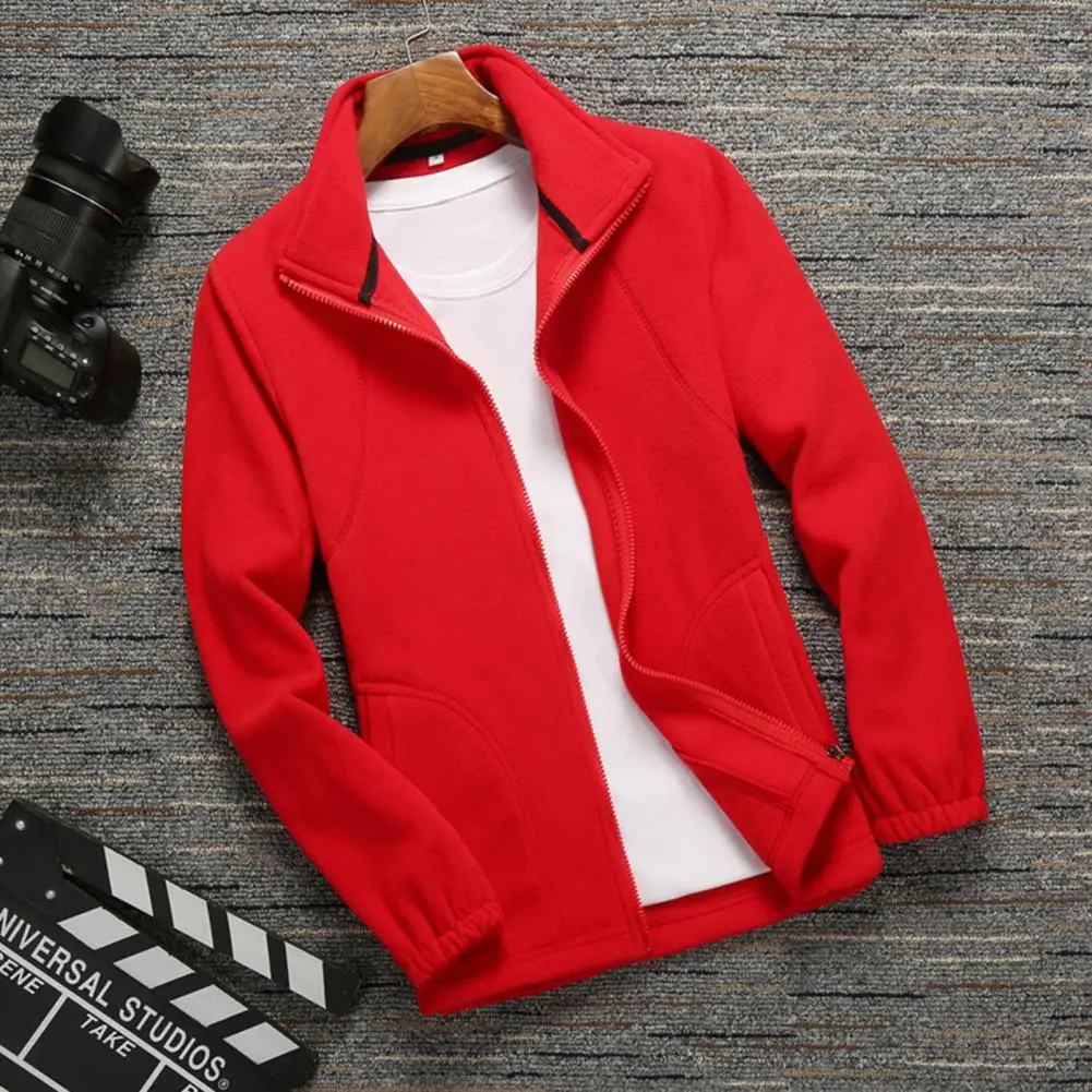 Winter Coat Zipper Placket Fleece Jacket Autumn Winter Slim Double Sided Polar Fleece Warm Overcoat
Winter Coat Zipper Placket Fleece Jacket Autumn Winter Slim Double Sided Polar Fleece Warm Overcoat
