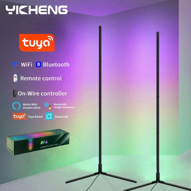 180 см RGB светодиодная Напольная Лампа умное приложение дистанционное управление