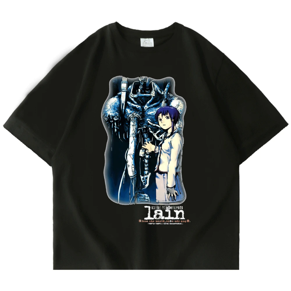 Japan Anime Serial Experiments Lain Print T-Shirt Men Women Iwakura Manga Girl Sci Fi Print Short Sleeve Tees Teen Fashion Tops
Japan Anime Serial Experiments Lain Print T-Shirt Men Women Iwakura Manga Girl Sci Fi Print Short Sleeve Tees Teen Fashion Tops