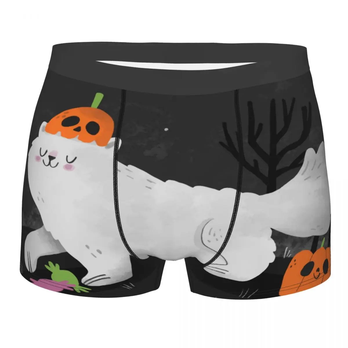 Men's Underwear Underpants Halloween Cat With Pumpkin Hat Men Boxer Shorts Elastic Male Panties
Men's Underwear Underpants Halloween Cat With Pumpkin Hat Men Boxer Shorts Elastic Male Panties