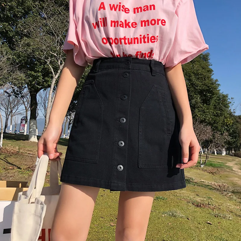 S-5XL Women's Solid Denim A-Line Skirt Preppy Style Plus Size Korean Female Fall Fashion Sexy Thin A Hip Skirt 2021 New Summer
S-5XL Women's Solid Denim A-Line Skirt Preppy Style Plus Size Korean Female Fall Fashion Sexy Thin A Hip Skirt 2021 New Summer