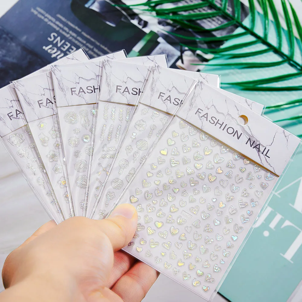 1pcs Laser Heart Nail Art Stickers Japanese Plant Manicure Design Decal Decoration Sliver Self-adhesive Nail Decal Accessories
1pcs Laser Heart Nail Art Stickers Japanese Plant Manicure Design Decal Decoration Sliver Self-adhesive Nail Decal Accessories