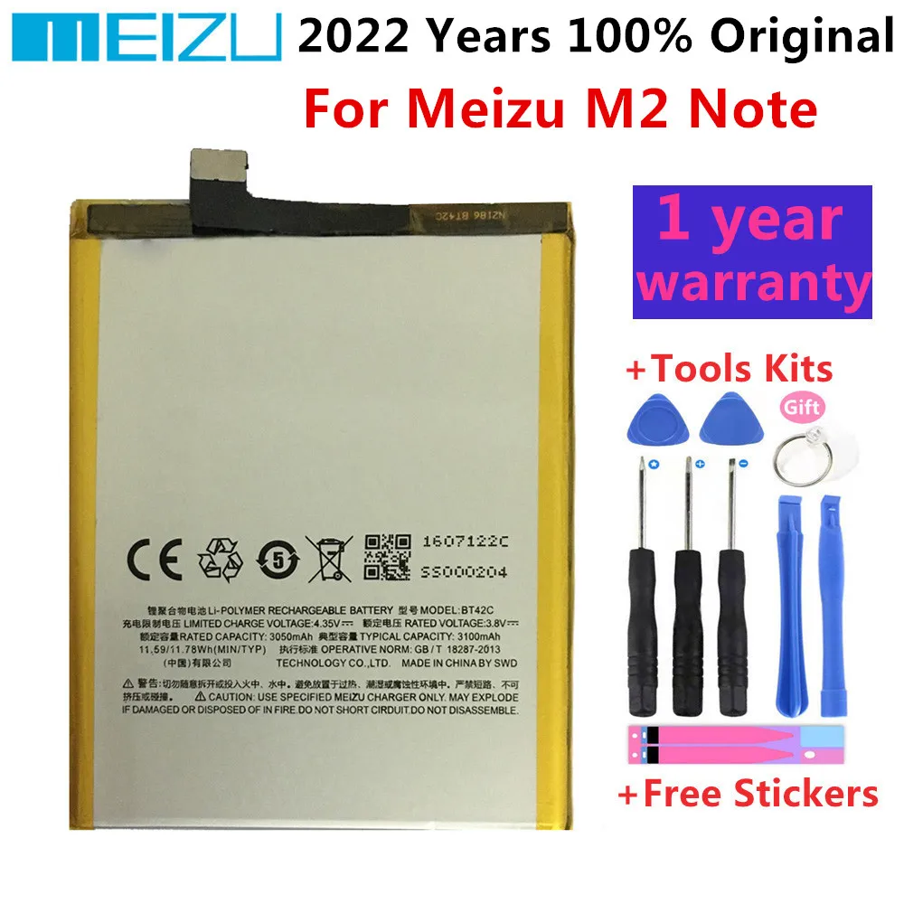 100% Original High Quality 3100mAh BT42C Meizu Battery For Meizu M2 Note Phone Lastest Produce Battery+Free tools
100% Original High Quality 3100mAh BT42C Meizu Battery For Meizu M2 Note Phone Lastest Produce Battery+Free tools