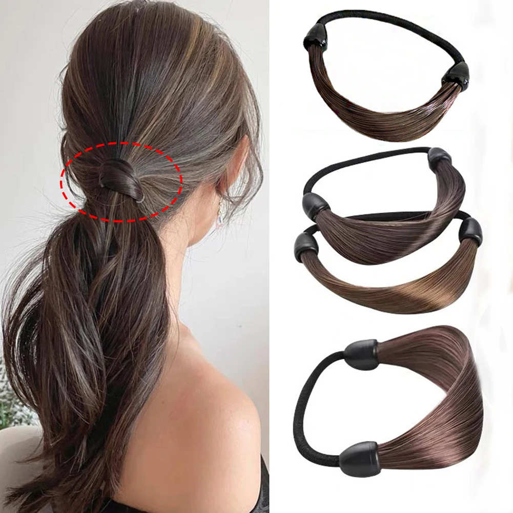 Elastic Band Made Of Hair Simulation Wig Head Rope Fashion Wig Hair Circle Straight Hair Tie Ponytail High Elastic Hair Rope
Elastic Band Made Of Hair Simulation Wig Head Rope Fashion Wig Hair Circle Straight Hair Tie Ponytail High Elastic Hair Rope