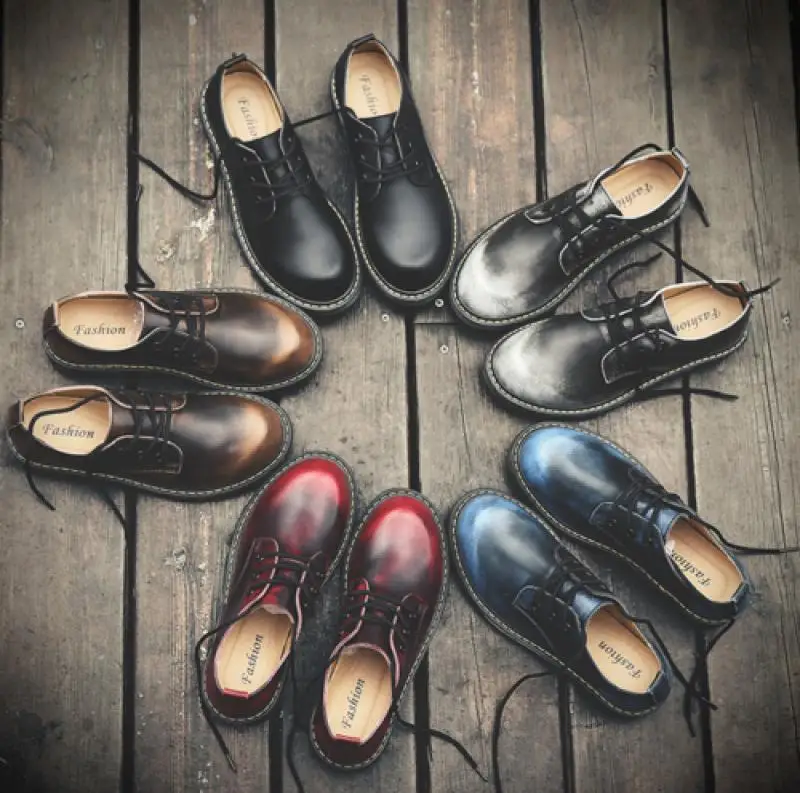 Мужские Винтажные официальные туфли на шнуровке в стиле ретро на шнуровке с большим круглым носком британские Туфли-оксфорды @
Мужские Винтажные официальные туфли на шнуровке в стиле ретро на шнуровке с большим круглым носком британские Туфли-оксфорды @